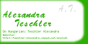 alexandra teschler business card